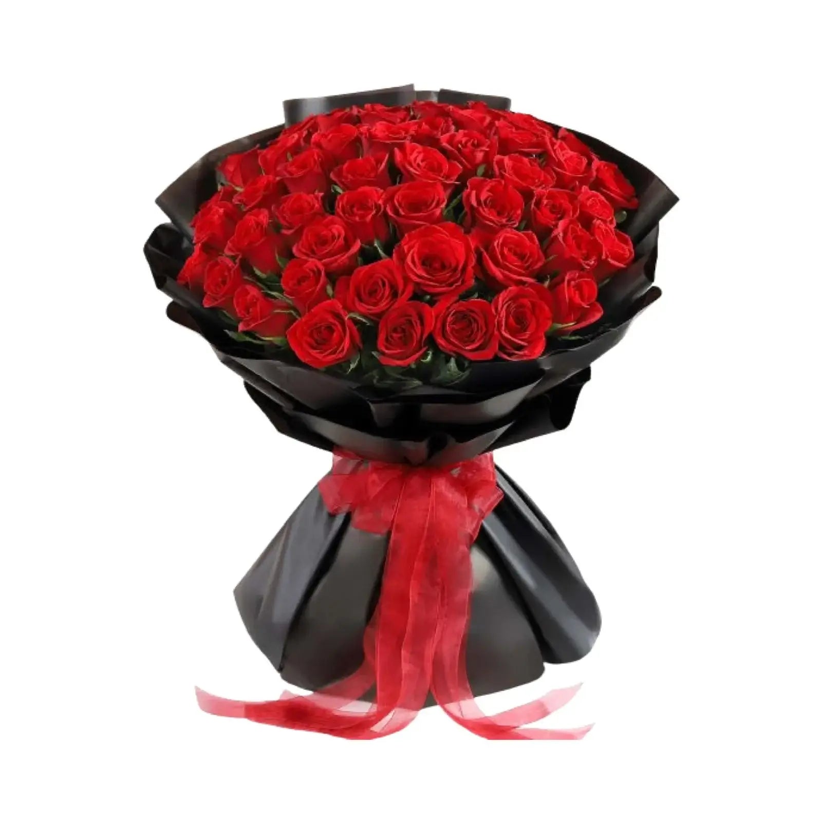100 Premium Ecuadorian Red Roses Bouquet | The Grand Proposal Gift | 1 HOUR  BLACK