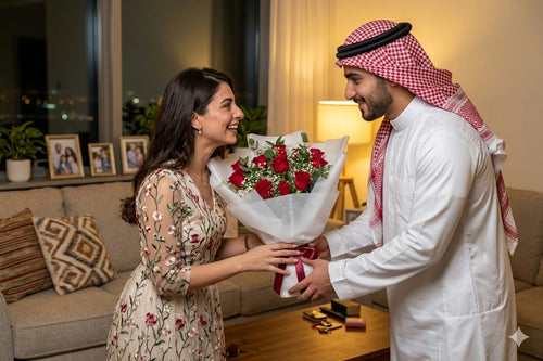 100 Luxury Red Roses Bouquet | Anniversary Flowers Dubai | Order Bouquets for Wife